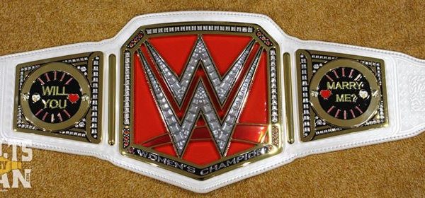 Custom WWE Women's Championship Side Plates