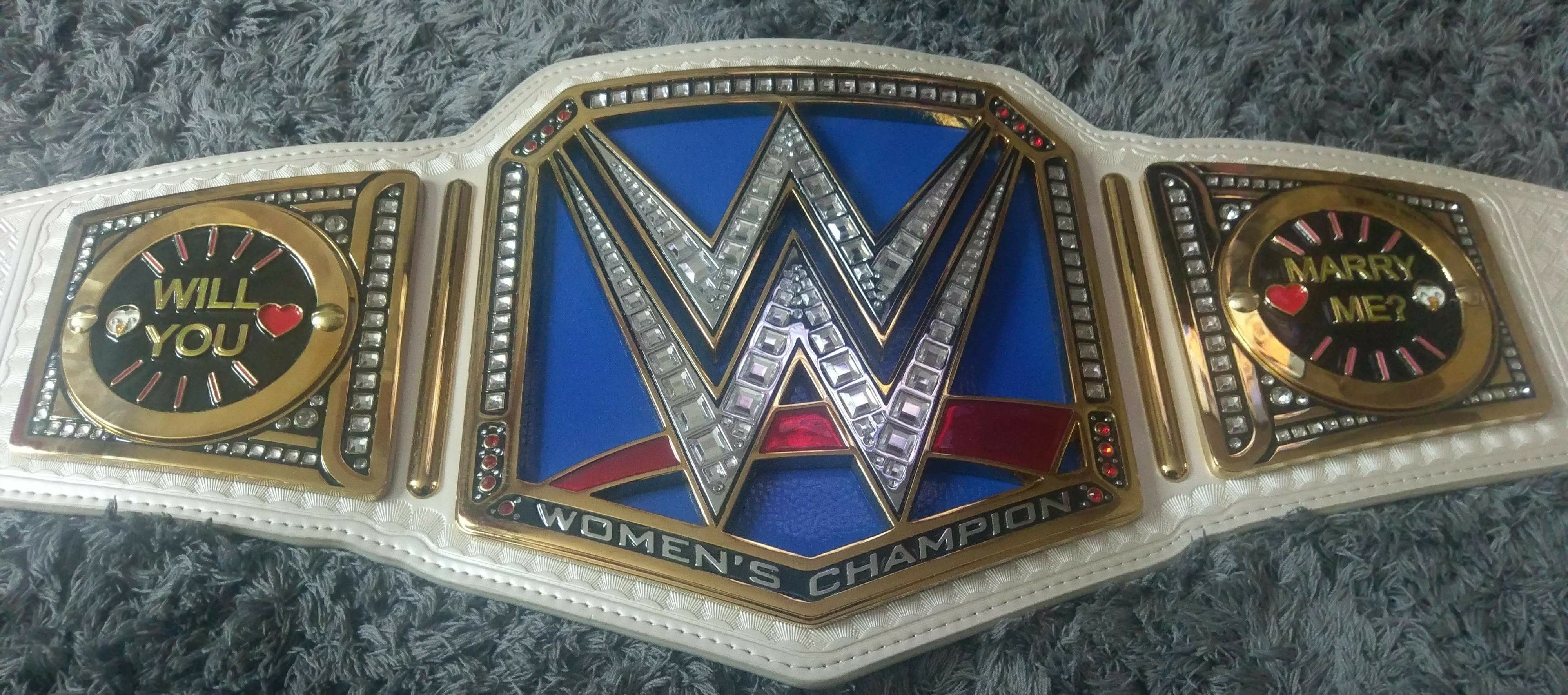 Custom WWE Women’s Championship Side Plates | Belts by Dan